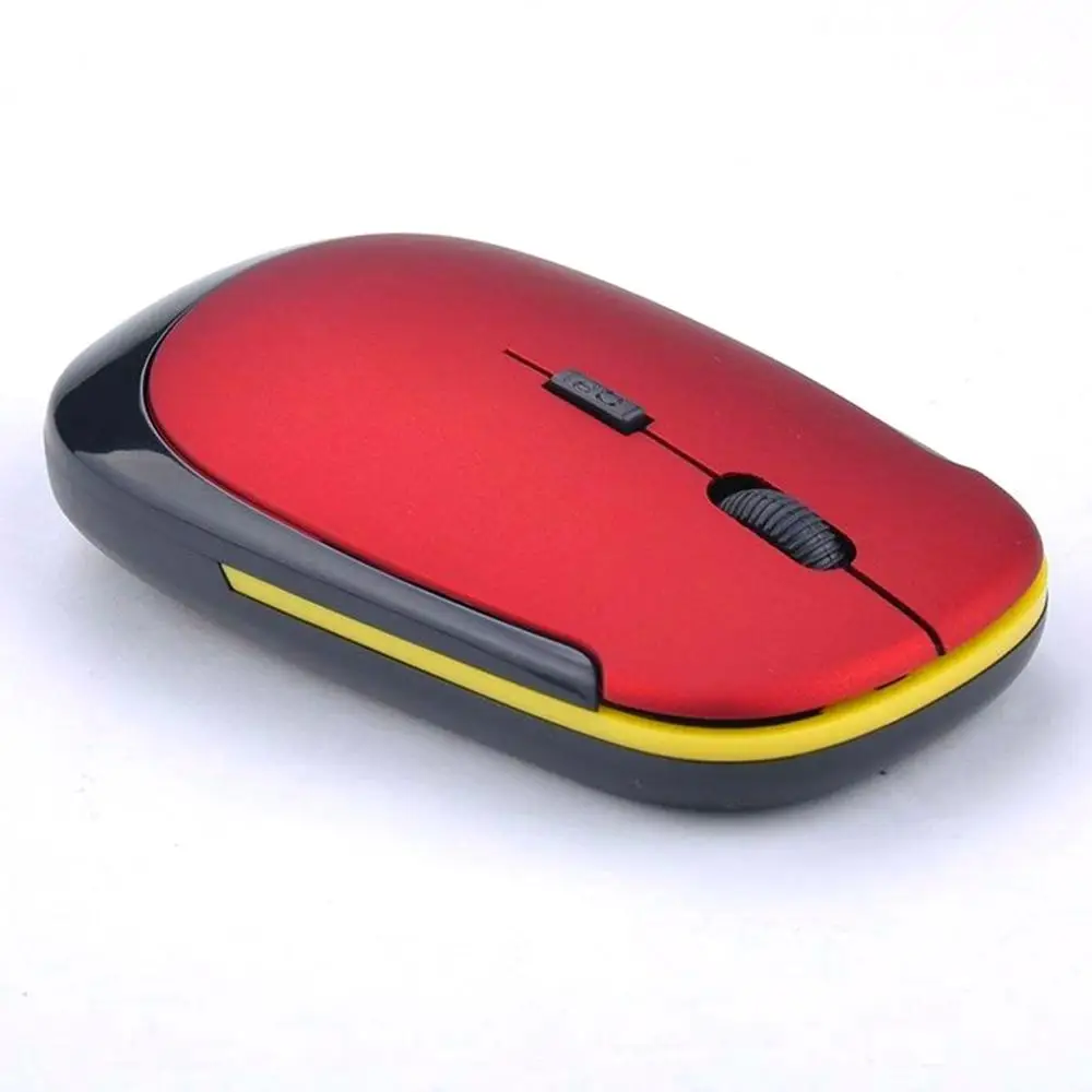 Ультратонкая портативная мини-мышь 2 4 ГГц беспроводная мышь + USB-приемник 1600DPI 10 м