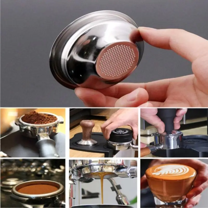 1 Persons Stainless Stee Coffee Powder Bowl 51/58MM Replacement Filter Basket Coffee Accessories Automatic Coffee Machine Cocina