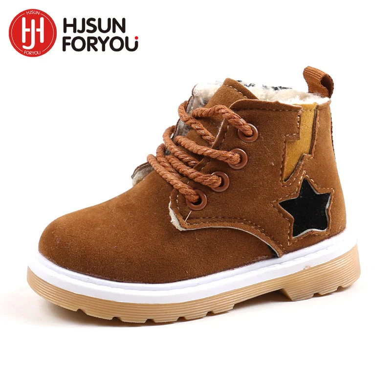 Зимние и осенние детские ботинки 2021 водонепроницаемые модные кроссовки зимние