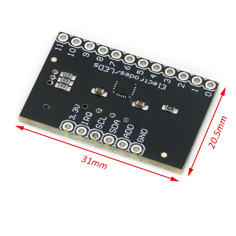 

10PCS MPR121 Breakout V12 Capacitive Touch Sensor Controller Module I2C keyboard Development Board