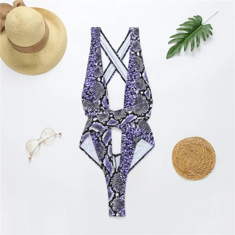 

Leopard One Piece Swimsuit Thong Bandage Swimwear Women High Cut Sexy Bathing Suit Micro Swimsuit African Print Swimsuit 2021