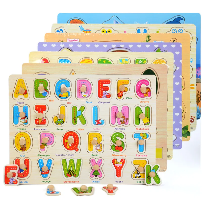 

Baby Educational Toys Wooden Toys Montessori Early Learning Baby Birthday Christmas New Year Gift Toys for Children Puzzle
