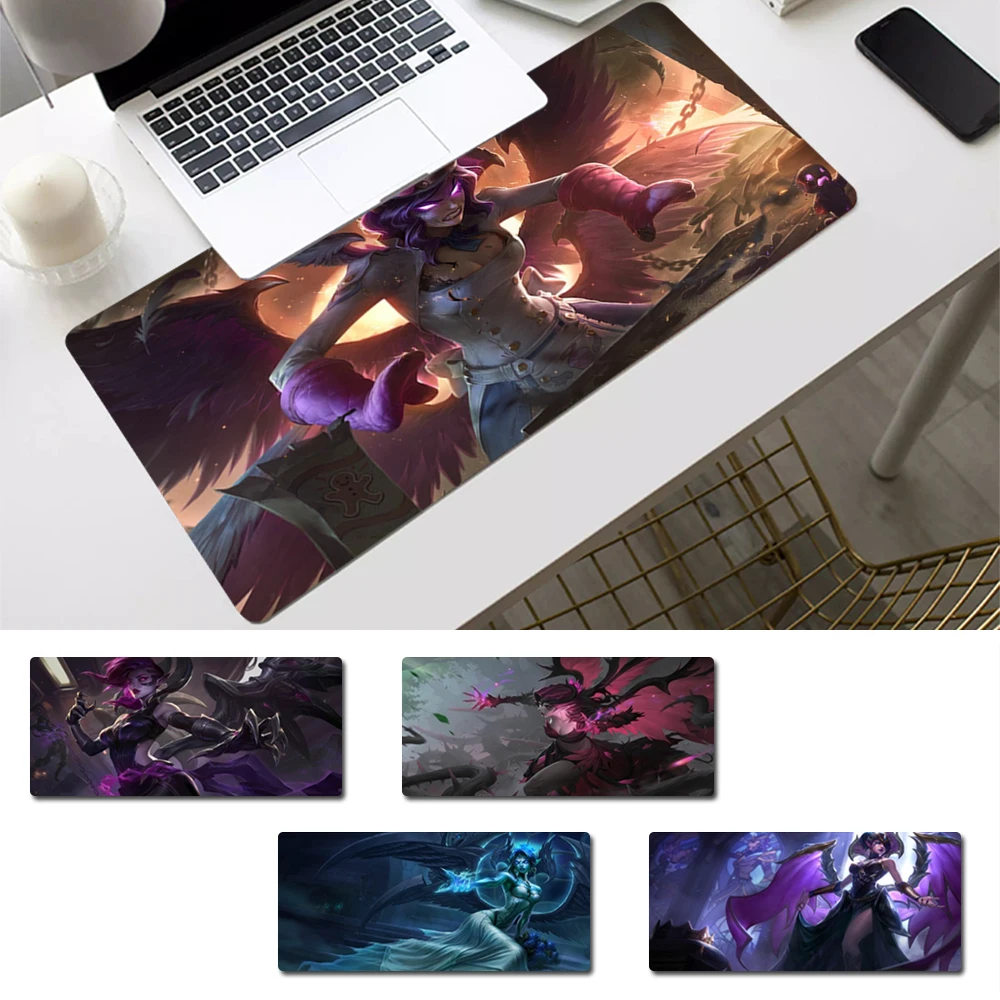 

Brand League of Legends Morgana Mouse Pad Gaming MousePad Large Big Mouse Mat Desktop Mat Computer Mouse pad For Overwatch