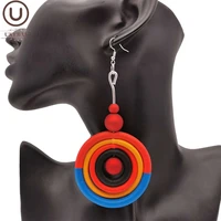 ukebay new handmade luxury boho earrings women statement drop earrings charm designer jewelry pearl accessories rubber earring