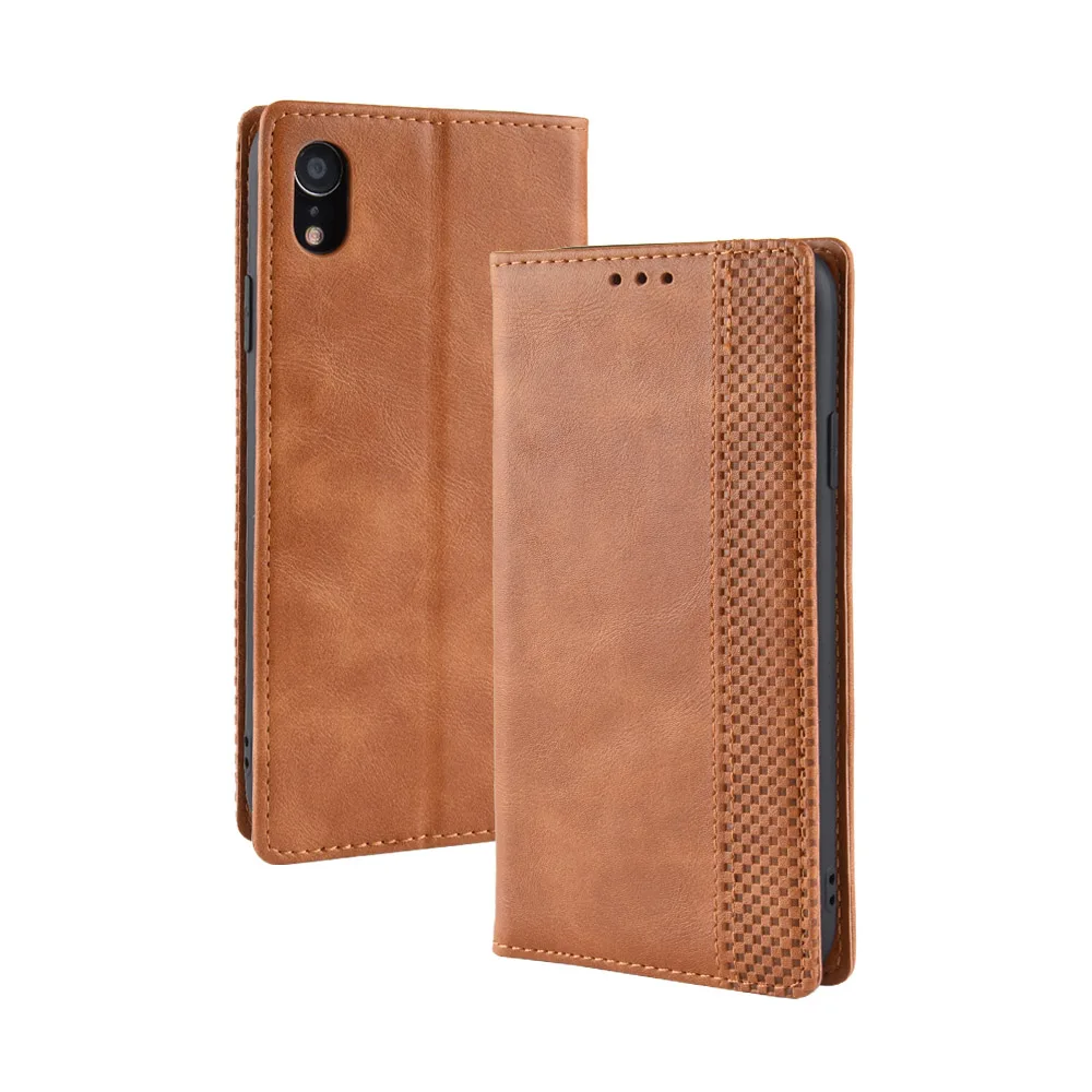 Кожаный чехол для huawei P30 P20 Lite Pro деловой Магнитный чехол-книжка для huawei P Smart Z Plus 30 20 Lite Pro - Цвет: Коричневый