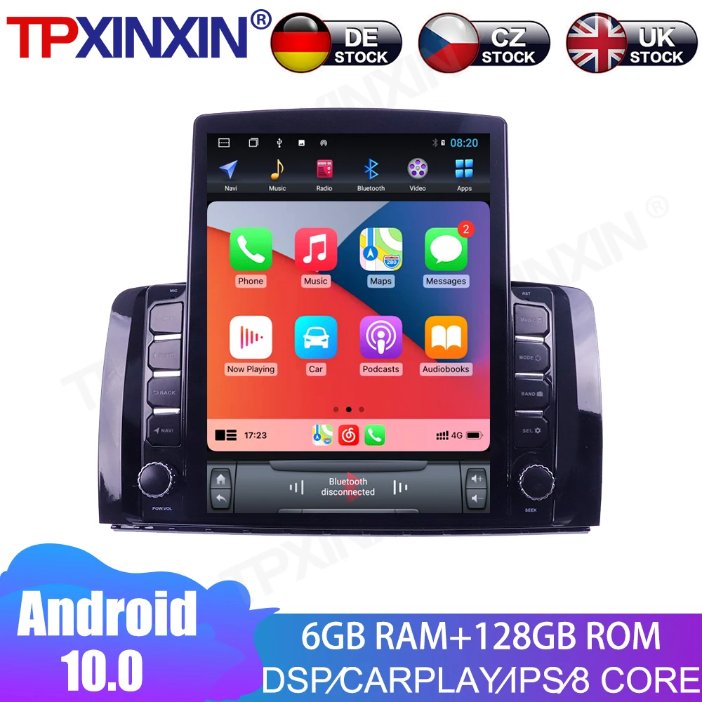 

For Benz R300 R350 2006-2014 Android 10.0 6+128GB Car Multimedia Radio Player Touch Screen Stereo GPS Navigation System Carplay