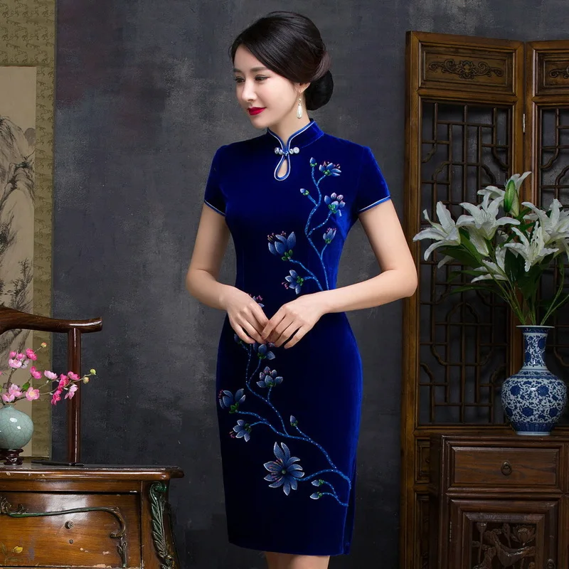 Рекламная акция длинные рукава с бусинами модное восстановление древних