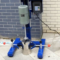220v 400w stirring and grinding dispersing machine disperser homogenizer mixer lab digital display timing automatic lifting