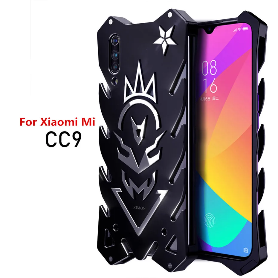 

Zimon For Xiaomi Mi Cc9 Case 6.39'' Luxury Top Aviation Aluminum Armor Back Cover For Xiaomi Cc9 Cc9e Pro Anti-shock Metal Case