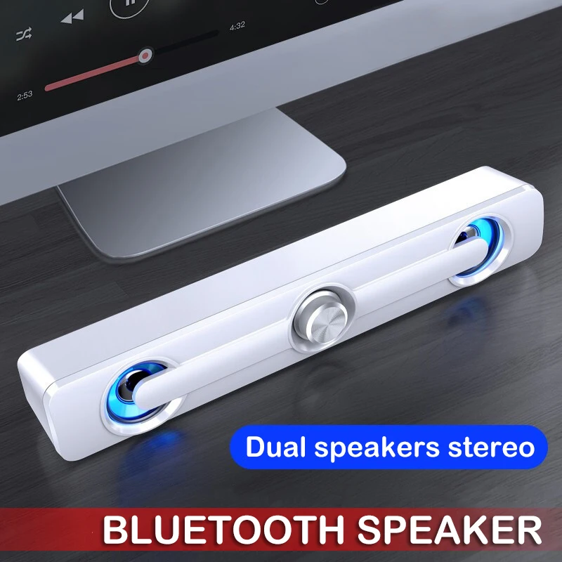 USB Проводная мощная компьютерная Колонка 2020 бар стерео сабвуфер бас динамик