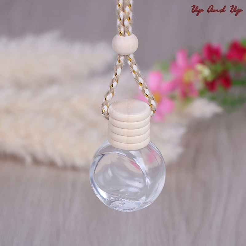 

Car Pendant Auto Air Freshener Hanging Glass Bottle Auto Perfume Diffuser Bottle For Essential Oils Fragrance Ornament