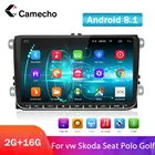 Camecho 2Din Автомагнитола Android 8,1 Авторадио мультимедийный плеер для VW Passat Golf MK5 MK6 Jetta T5 EOS POLO Touran Seat Sharan