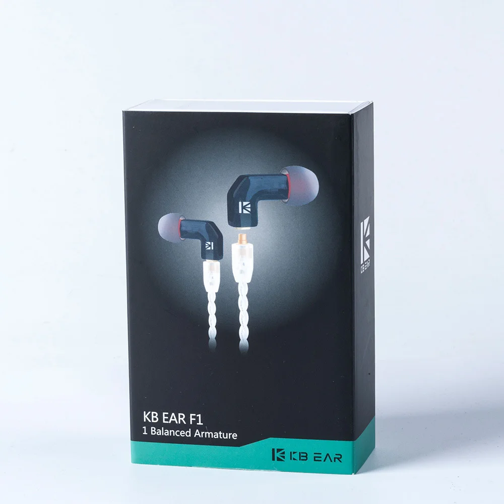 KB EAR F1 наушники с сбалансированной арматурой, наушники для бега, спортивные технологии, Hi-Fi гарнитура с 3,5 мм наушниками MMCX