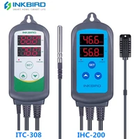 inkbird combo set pre wired digital dural stage humidity controller ihc200 and heating cooling temperature controller itc 308
