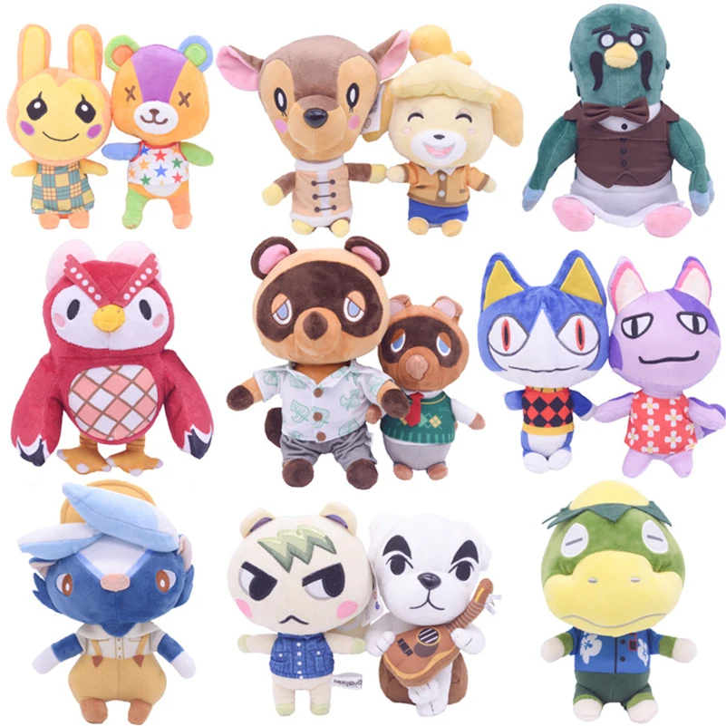 20 см милые карты Amiibo енотовая собака животные пересекающие плюшевое животное