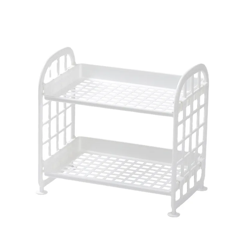 Пластиковая Полка для хранения ванной комнаты новинка 2 этапа свободная стойка