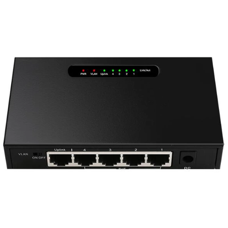 5 портовый гигабитный коммутатор POE RJ45 порт Ethernet неуправляемый настольный с