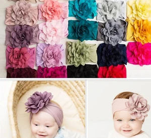 Ободок для волос шифоновый детский, 12 шт.лот