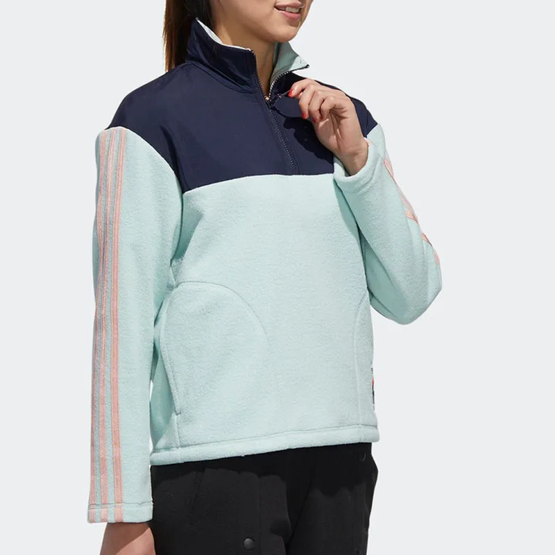 

Original New Arrival Adidas NEO W SS OCT ZIP TT Women's Pullover Jerseys Sportswear