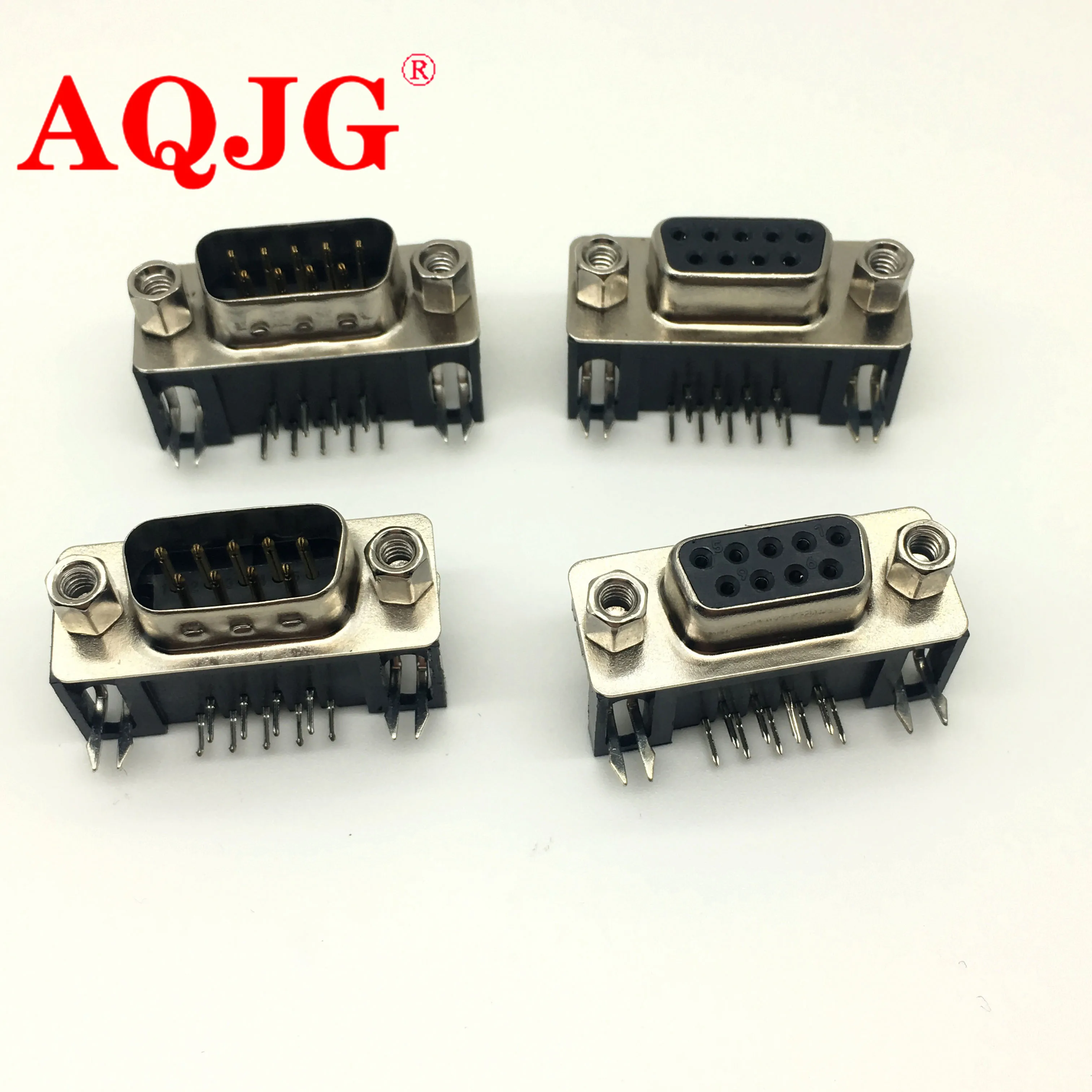5 шт., разъем для печатной платы DB9, 9 контактов