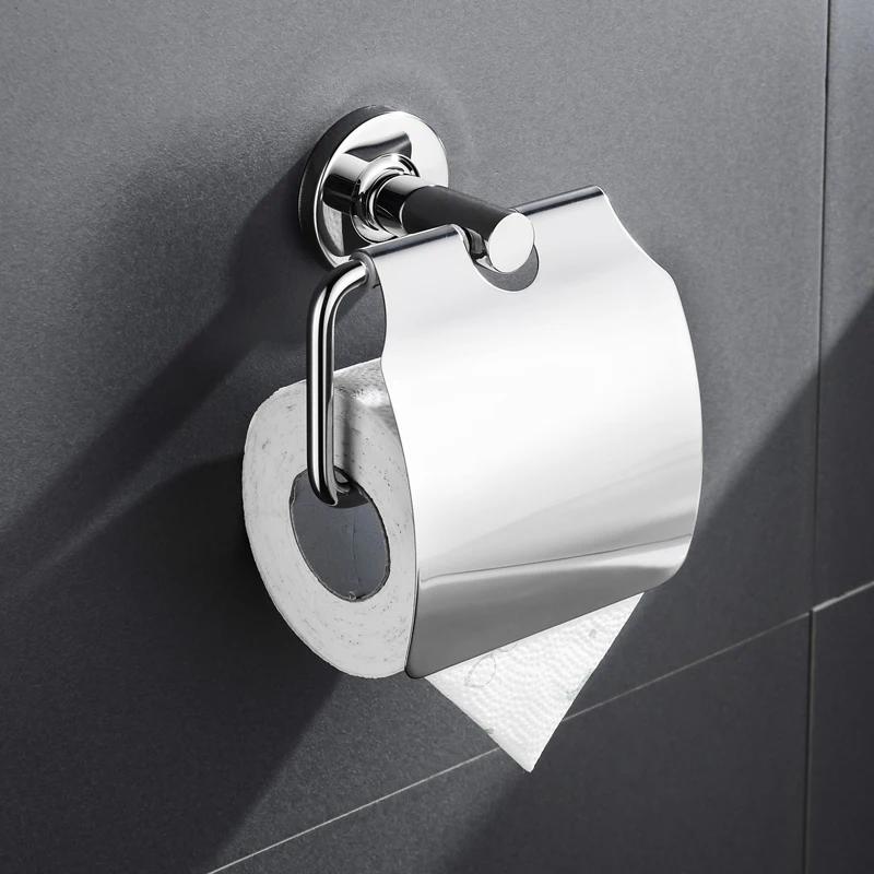 

Bathroom Toilet Roll Paper Holder Wall Mount Stainless Steel Bathroom WC Paper Holder Tissue Box