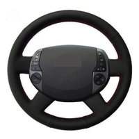 car steering wheel cover black genuine leather for toyota prius 20xw20 2004 2005 2006 2007 2008 2009