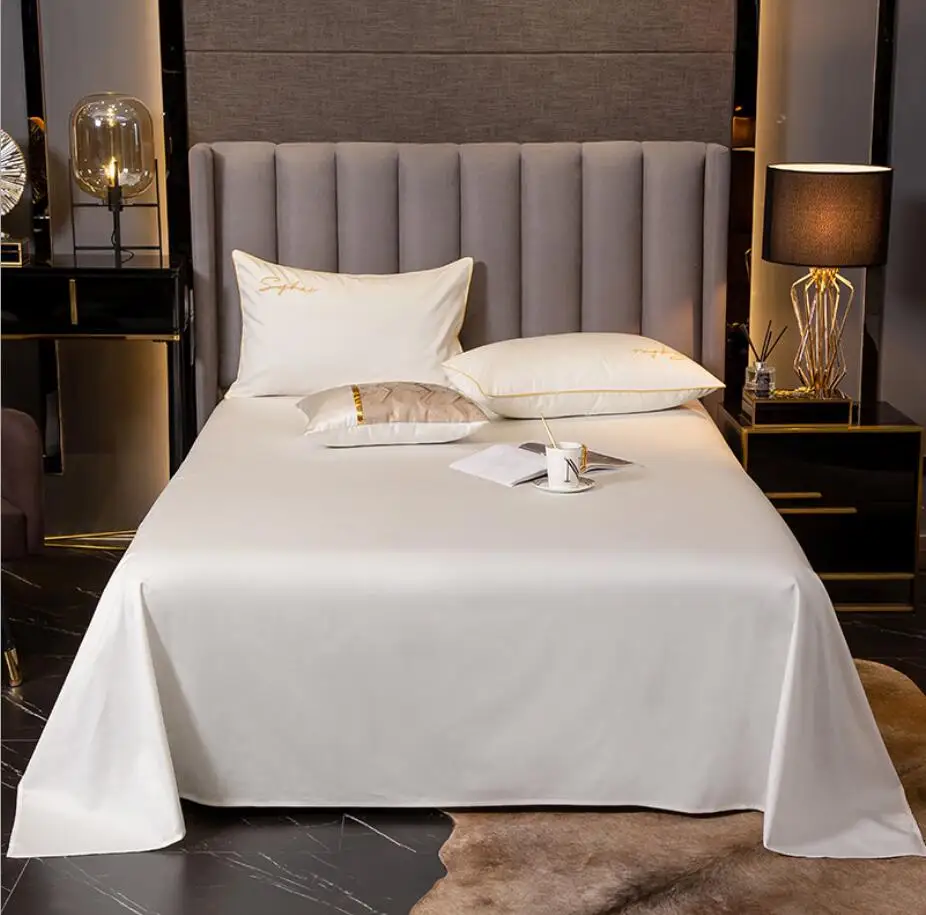 

Минималистичные белые постельные принадлежности, простыни, наволочки из 100% хлопка, одноцветные покрывала, мягкие удобные простыни, постель...