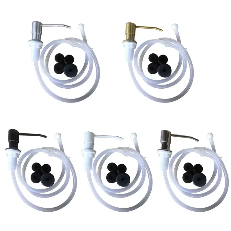 

1Set Stainless Steel Sink Liquid Soap Dispenser Lotion Pump Extension Tube M17E