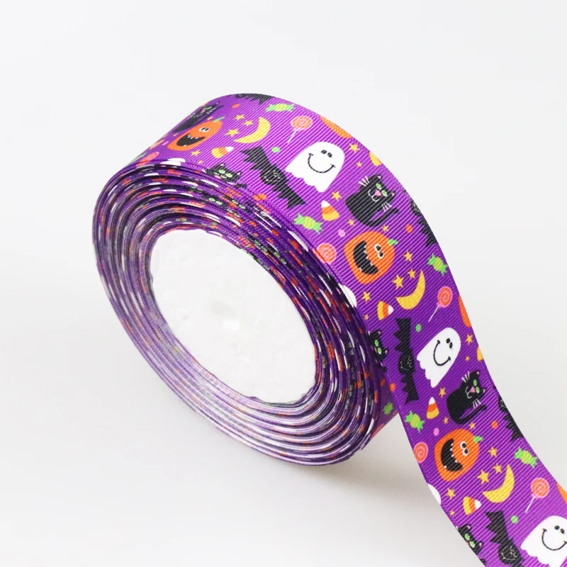 5 Meters Easter Cartoon Satin Halloween Ribbon Silk Grosgrain 25MM 38M DIY Decoration Character Ribbons For Crafts Gift Packing | Дом и сад