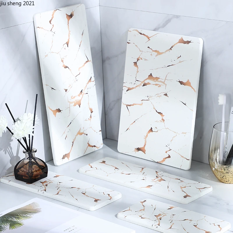 Поддон для хранения из диатомовой грязи в Европейском стиле лоток под мрамор