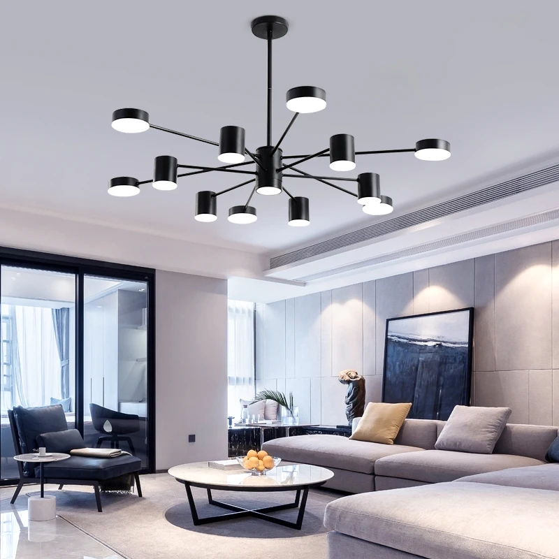 Скандинавская светодиодная люстра с регулируемой яркостью подвесные