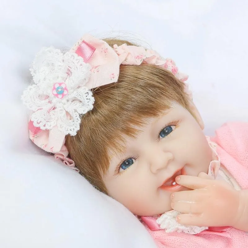 Реалистичная кукла младенец 18 дюймов 40 см милая девочка Реборн силиконовые куклы