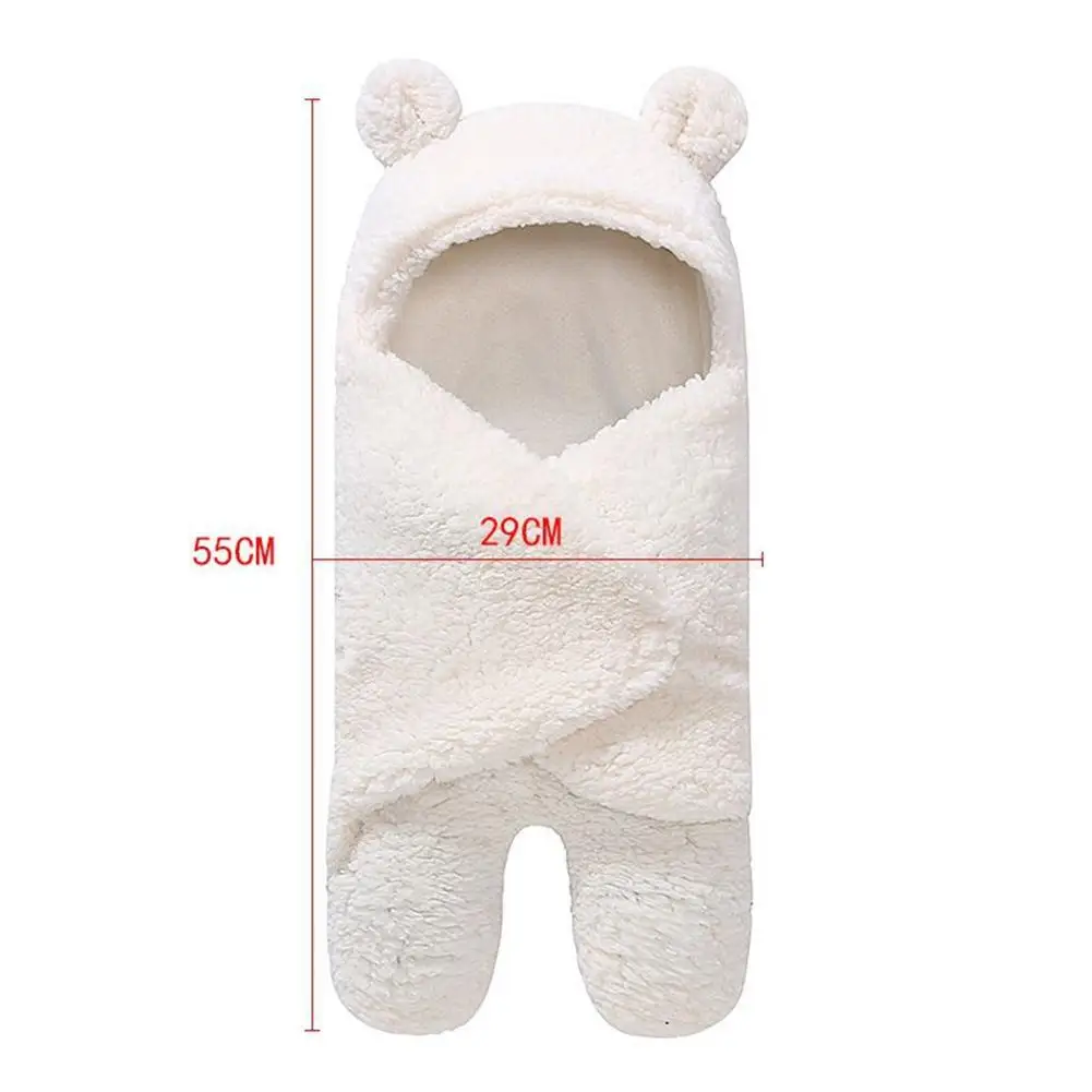 

Cute Bear Style Newborn Baby Infant Velvet Swaddle Blanket Sleeping Bag