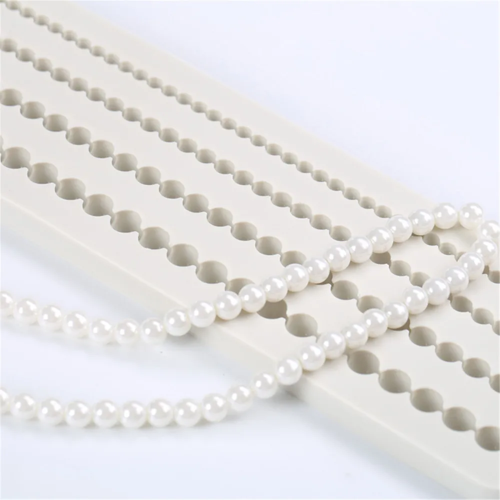 Жемчуг полоса границы формы силиконовая форма для выпечки тортов с помадной