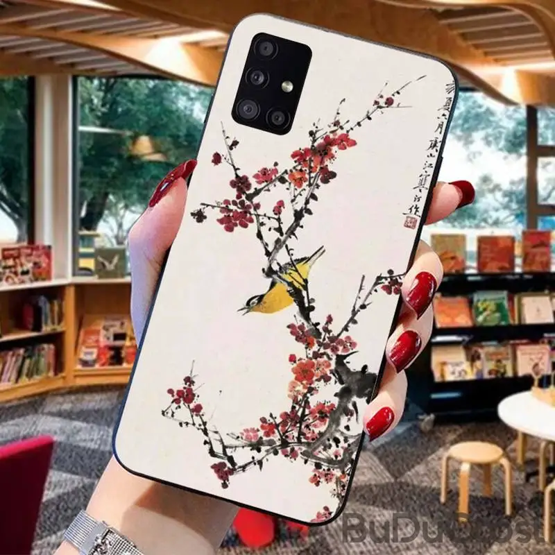 Китайский рисунок Dongmei черный чехол для сотового телефона Samsung A10 20 30 40 50 70 10S 20S 2 Core