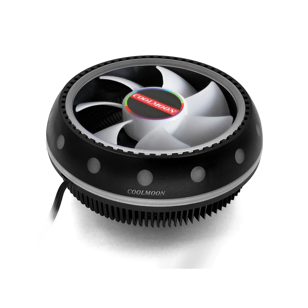 Алюминий 3 Pin Процессор Радиатор бесшумный ПК Охлаждающий радиатор вентилятора