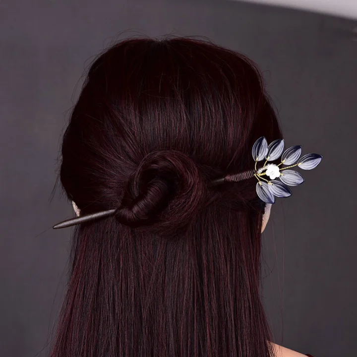 Индивидуальные белые фиолетовые цветные глазурованные лепестки волос ювелирные