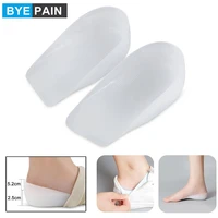 1pair byepain silicone height increase pads breathable half insole invisible shoe insoles sports shoes heighten pad heel insert