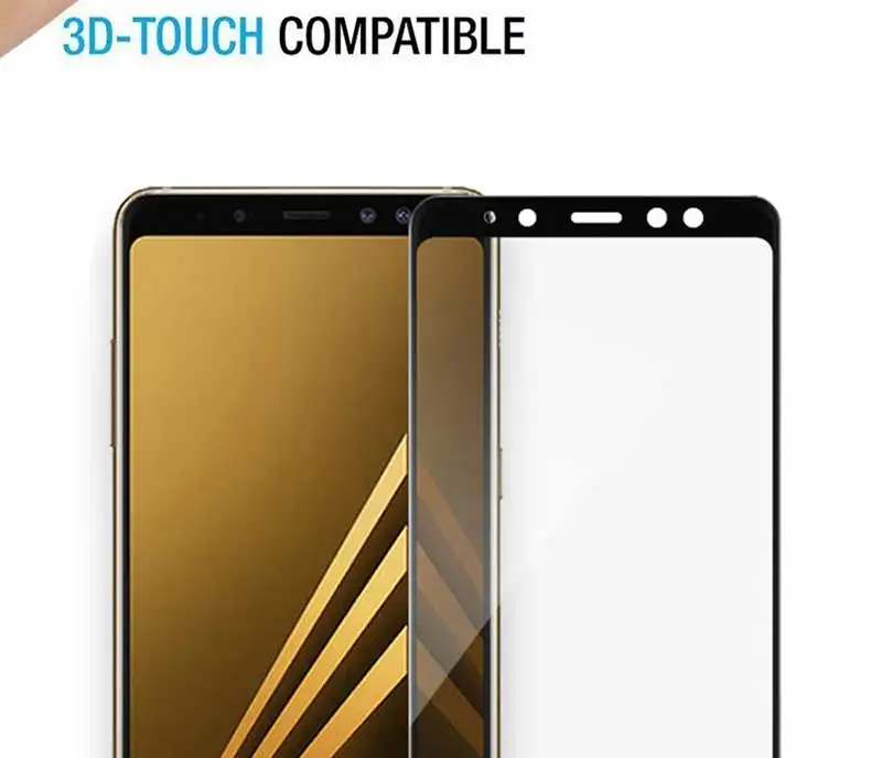9D полное покрытие из закаленного стекла для samsung Galaxy J2 J4 J6 A6 A8 Plus протектор экрана для samsung A6 A8 защитная пленка