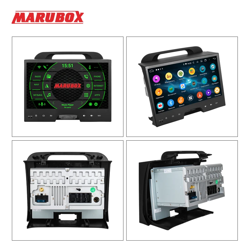 MARUBOX 2Din Android 10 0 для KIA Sportage 2010-2016 дюймов IPS 8 / 6 ядро PX6 4G + 64G GPS радио Wifi Автомобильный