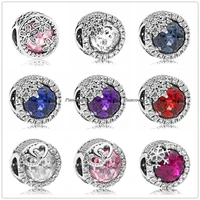925 sterling silver multicolor multicolor dazzling snowflake daisy meadow entwined love fit pandora bracelet necklace jewelry