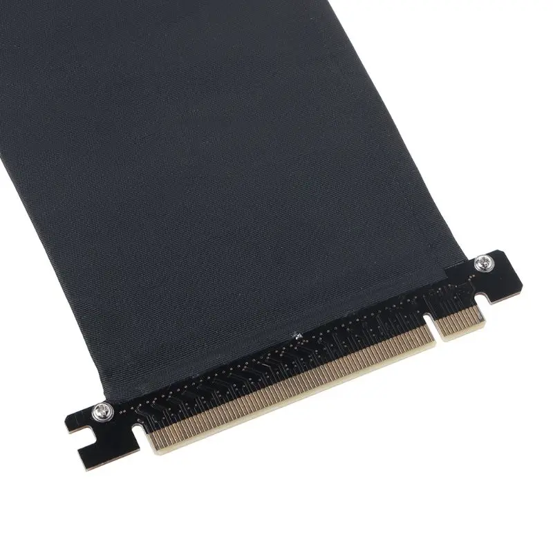 

PCI Express PCIe3.0 16X to 16X Flexible Cable Card Extension Port Adapter 90 Degree Angle High Speed Extender Riser Card M5TB