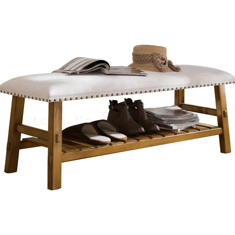Nordic Shoe Bench Simple Modern Multi-functional Economic Fabric Household Storage Hall |