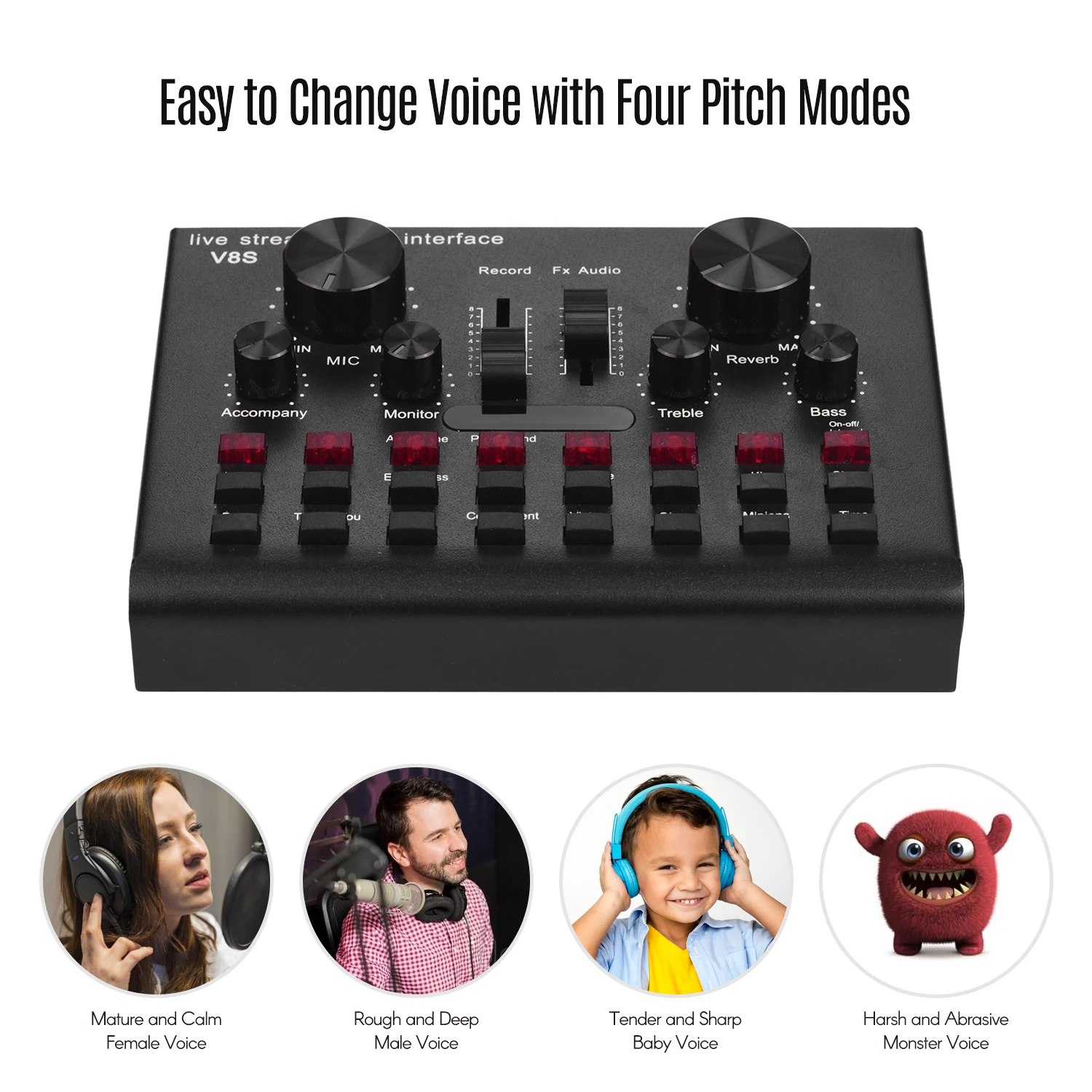 Многофункциональный USB-микшер для аудио и прямой трансляции звуковая карта