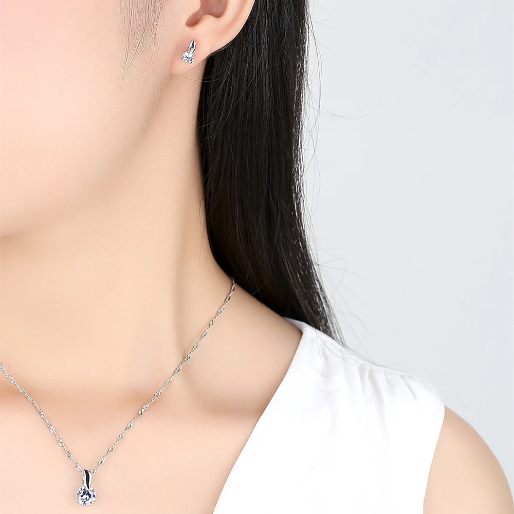 Роскошные серьги с кристаллами из фианита маленькие для женщин свадебные