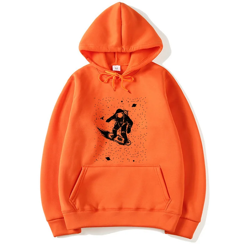 

XIN YI Fashion brand men's hoodieAstronaut taxiing in space print spring and autumn men's casual hoodiedsHoodies Sweatshirt Tops