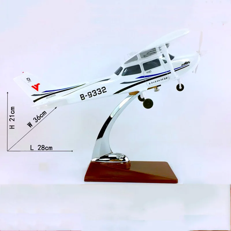 28 см Cessna 172 китайская Военная авиационная летная школа тренировочный самолет модель сплав авиарама самолет игрушки самолет с фиксированным крылом F вентиляторы
