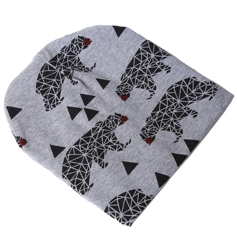 

2020 Brand Baby Cap Cartoon Animal Double Printting Cotton Knit Beanie Hats For Toddler Boy Girls Spring Autumn Winter Headwear