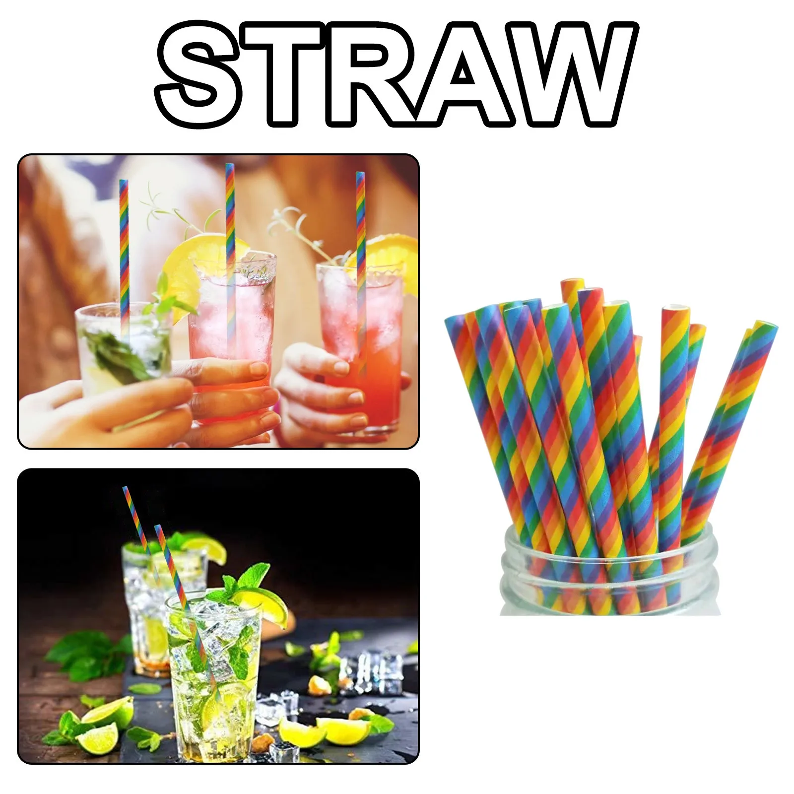 

50pcs Soccer Balls Just Artifacts Premium Biodeg-radable Paper Straws