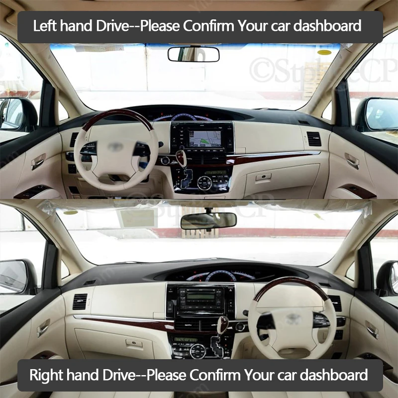 Коврик для приборной панели Toyota Previa 50 2006 ~ 2019 XR50 бархатный чехол автомобильной